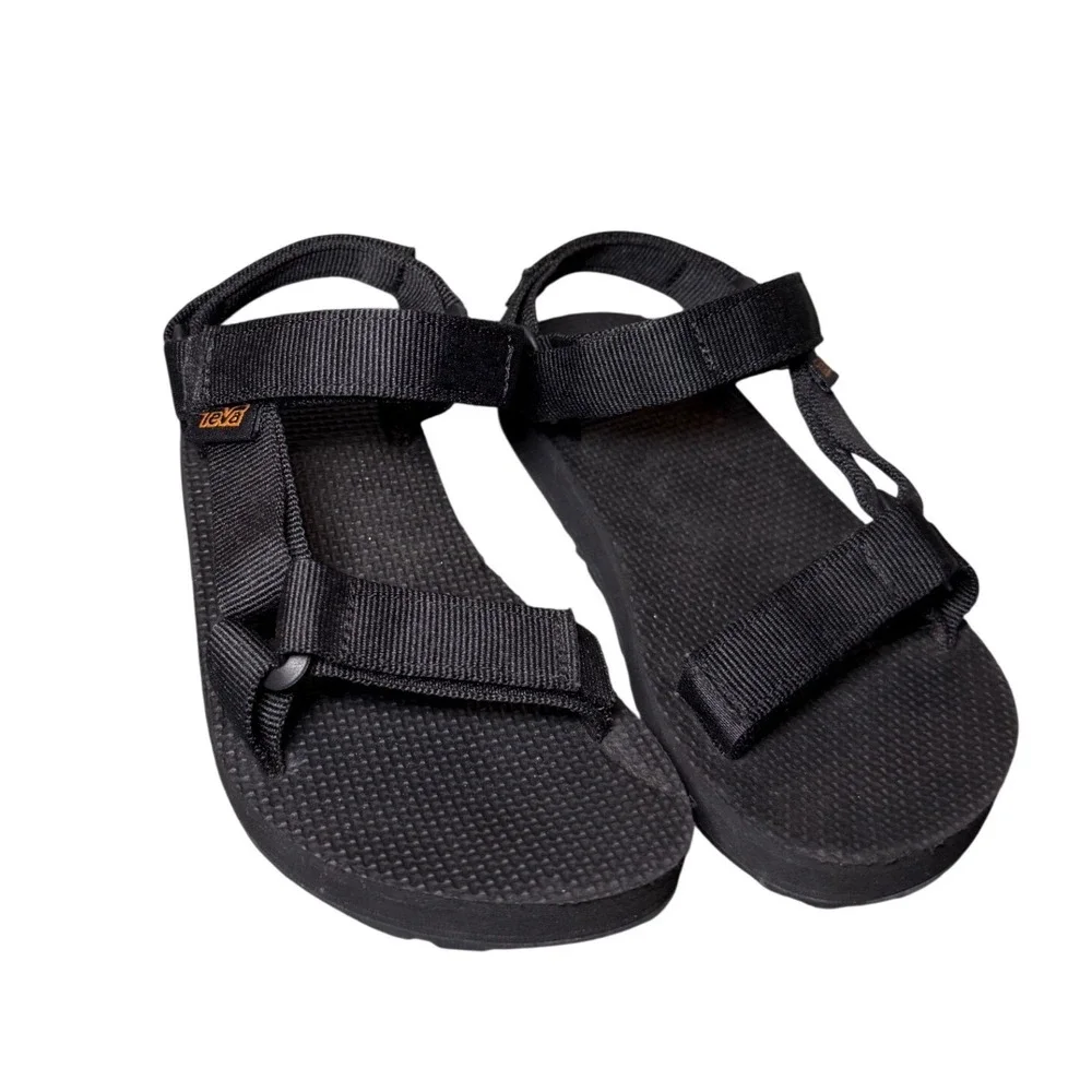 Teva Original Universal Black Sport Sandals Kids Size‎ 12 Neutral Unisex Comfort